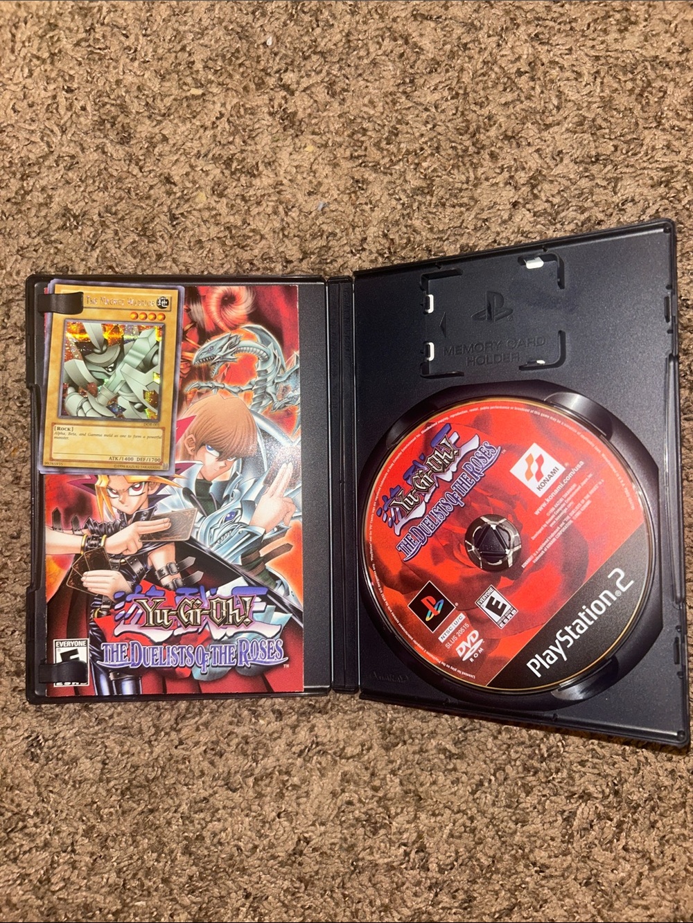 Yu-Gi-Oh Duelists Of The Roses Sony Playstation 2 PS2 with cards